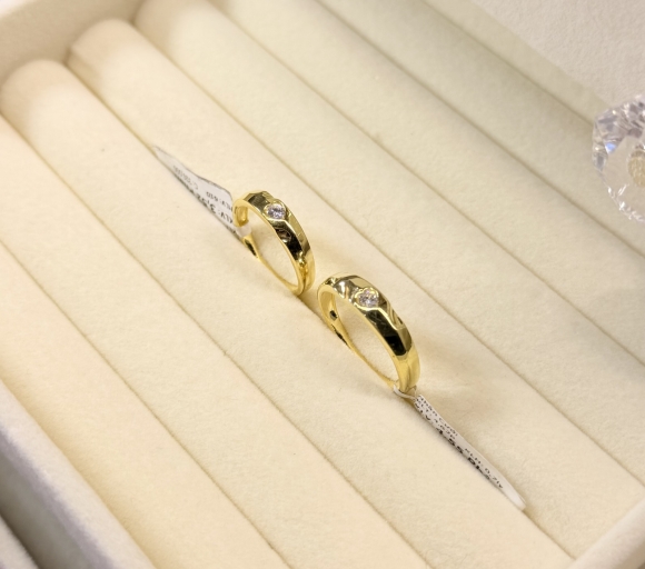 Nhẫn Đôi Hột Trái Tim 