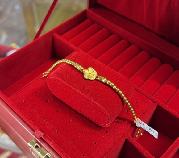 Lắc Bi Hoa Bi Hoa Mai - 1 Chỉ 