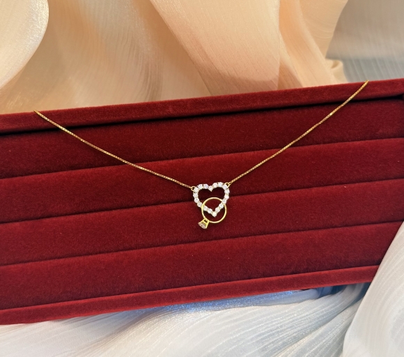 Dây chuyền tim tấm 