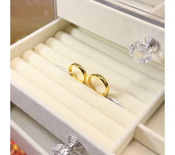 Nhẫn Đôi Lượn Sóng 