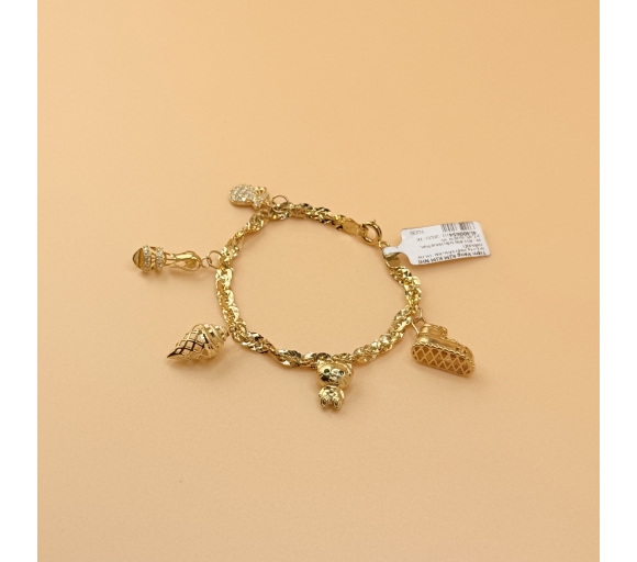 Lắc Xoắn Phối Charm
