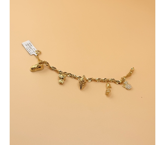 Lắc Xoắn Phối Charm