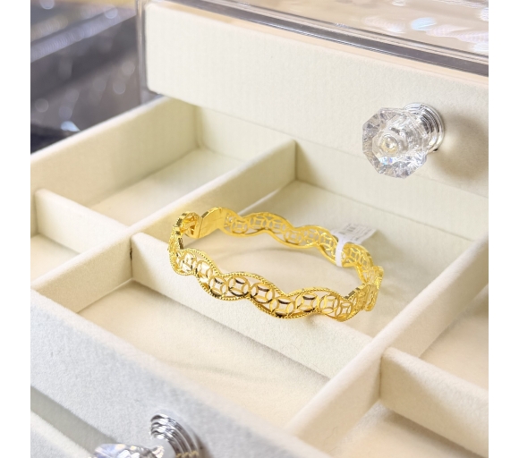 Vòng Kim Tiền Kiểu Xoắn 