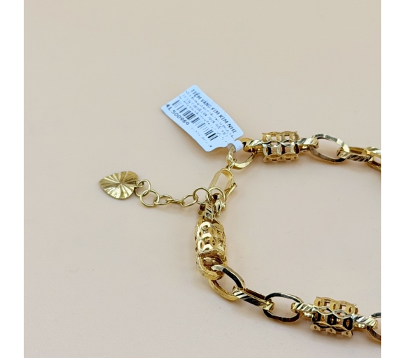 Lắc Móc Xích Phối Ống Kim Tiền