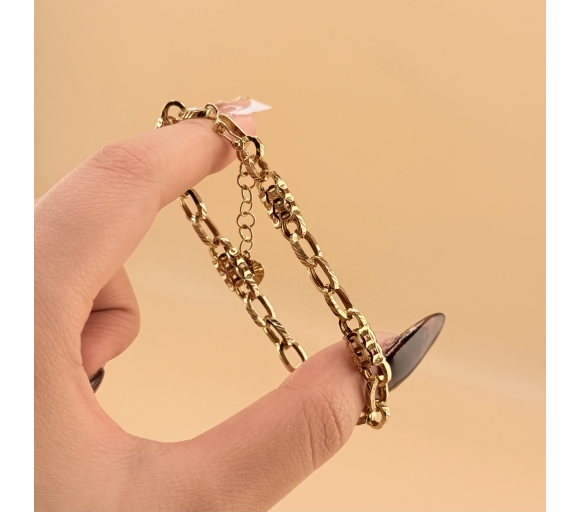 Lắc Móc Xích Phối Ống Kim Tiền